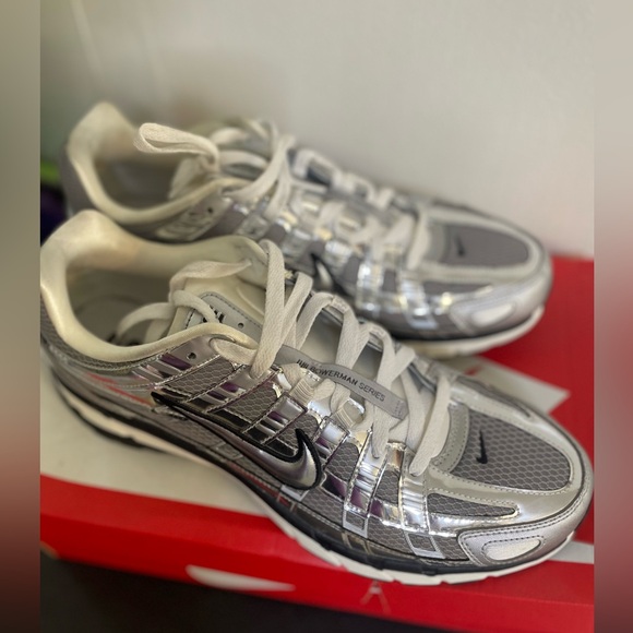 Men’s size 13 Nike P-6000 Metallic Silver and black Air Max. Worn once - Picture 2 of 7